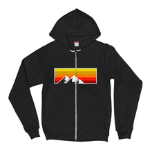 Load image into Gallery viewer, Sunset Mountain Zip Hoodie